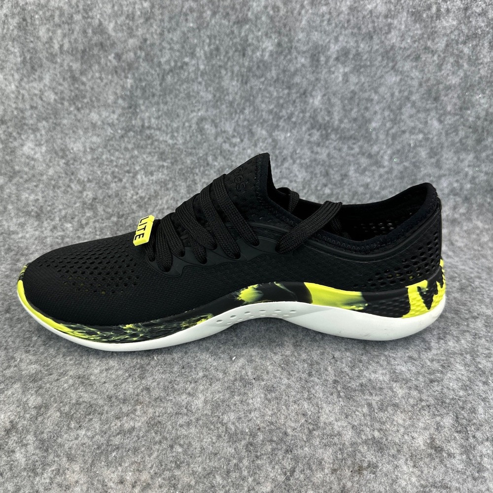 Crocs LiteRide 360 Marbled Pacer Mens 7 Womens 9 Black Citrus Sneaker 207633-02K - Picture 8 of 13